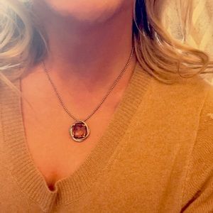 David Yurman Morganite Infinity necklace